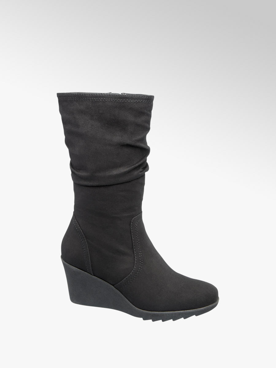 schwarze stiefel mit keilabsatz schwarze stiefel mit keilabsatz